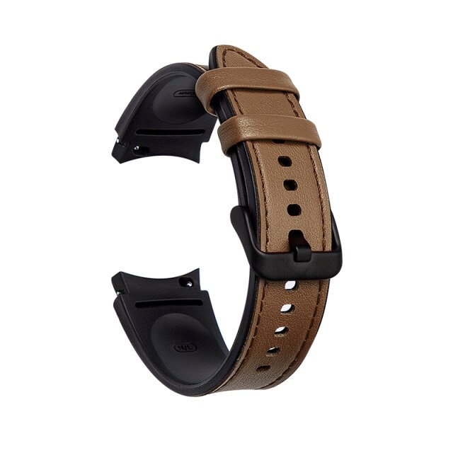 20mm Samsung Galaxy Watch Strap Band Brown Premium Leather Strap Ban SamStraps