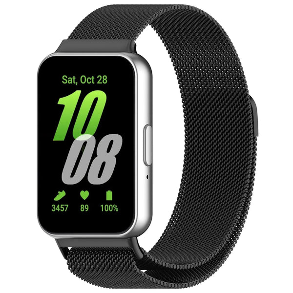 For Samsung Galaxy Fit 3 (40mm) | Black Milanese Loop/Strap